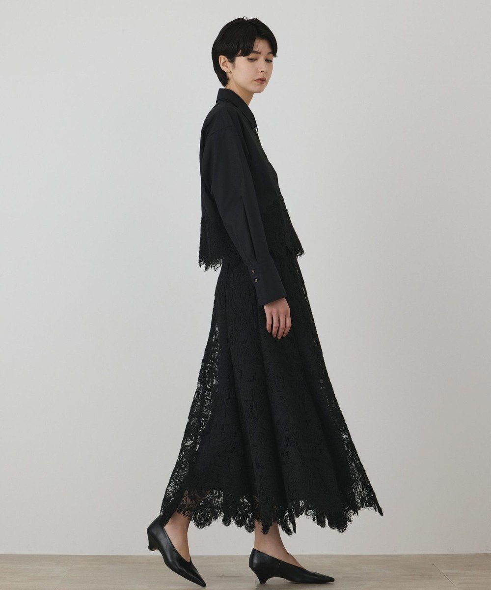 GRACE CONTINENTAL レースヘムシャツ 