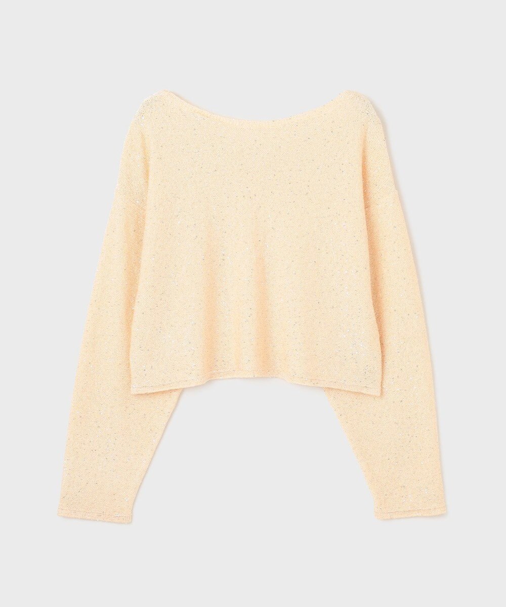 GRACE CONTINENTAL スパンコールヤーントップ