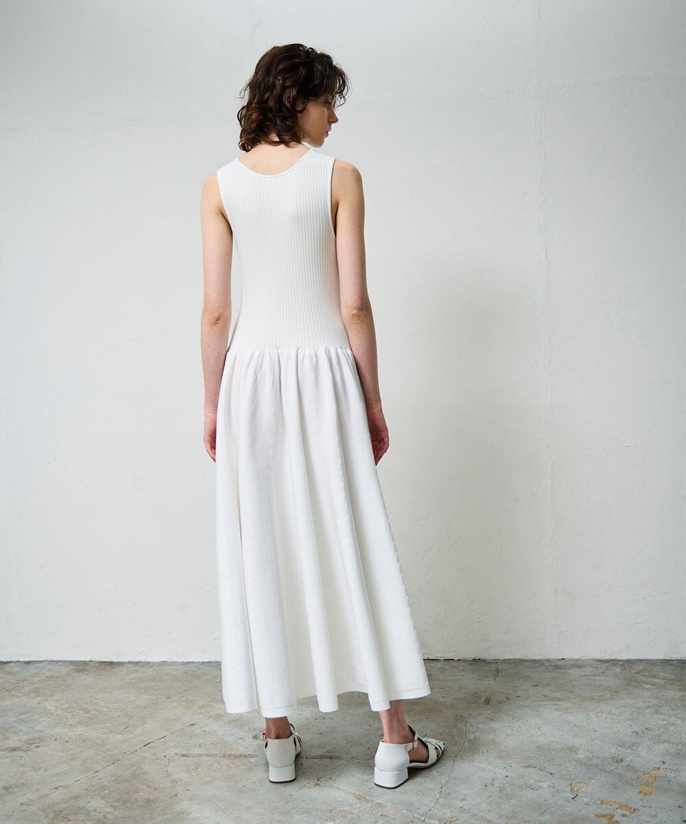 GRACE CONTINENTAL アメスリニットギャザーワンピース 