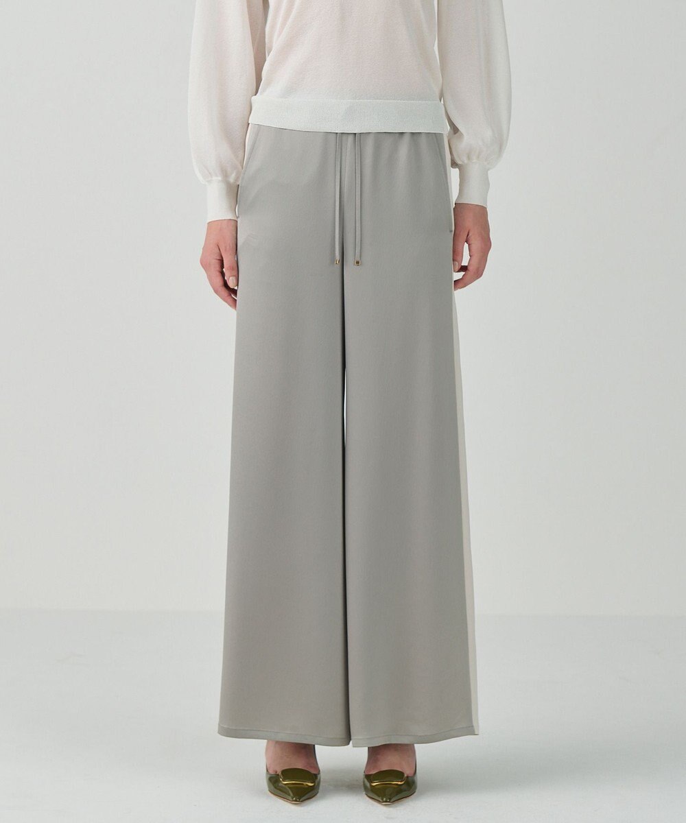 GRACE CONTINENTAL サテンラインイージーパンツ