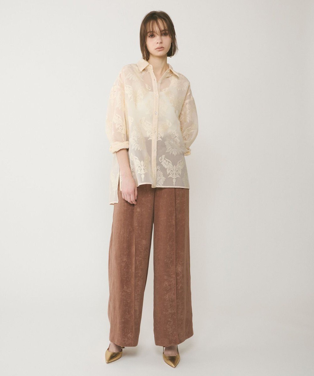 GRACE CONTINENTAL オーナメントオーバーシャツ 