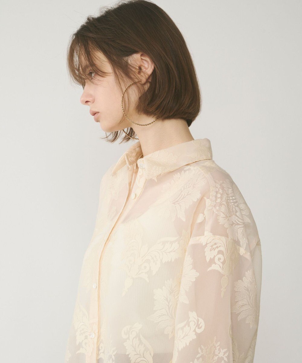 GRACE CONTINENTAL オーナメントオーバーシャツ