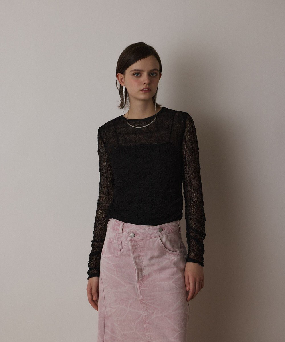 GRACE CONTINENTAL シアーレースカットトップ 