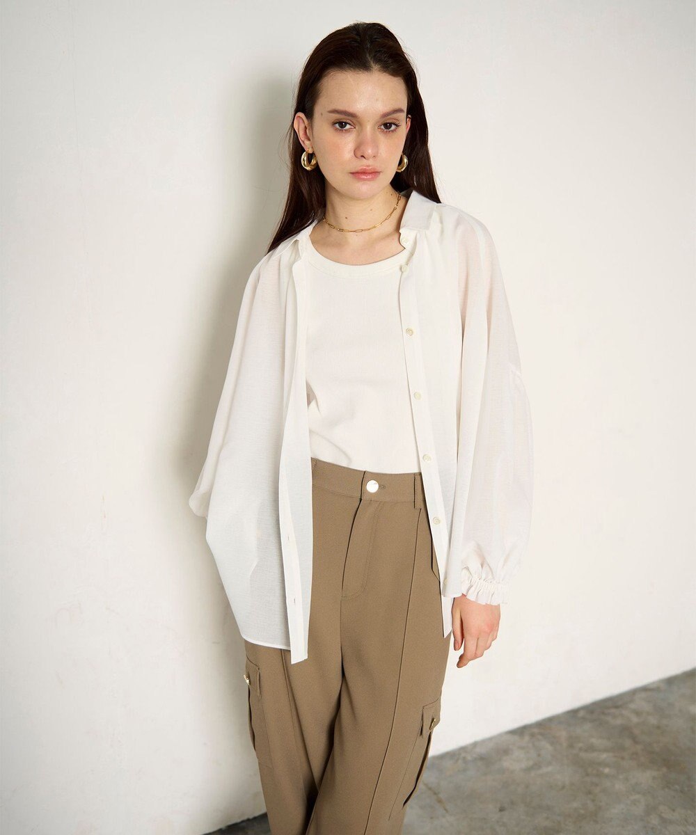 GRACE CONTINENTAL ドルマンボリュームシャツ 