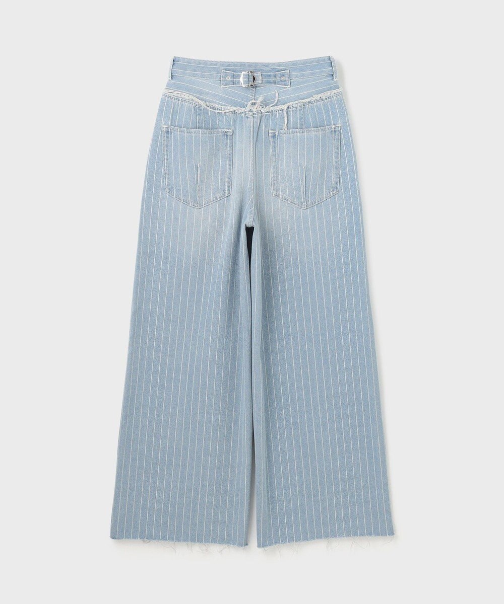 GRACE CONTINENTAL ヒッコリーデニムワイドパンツ 