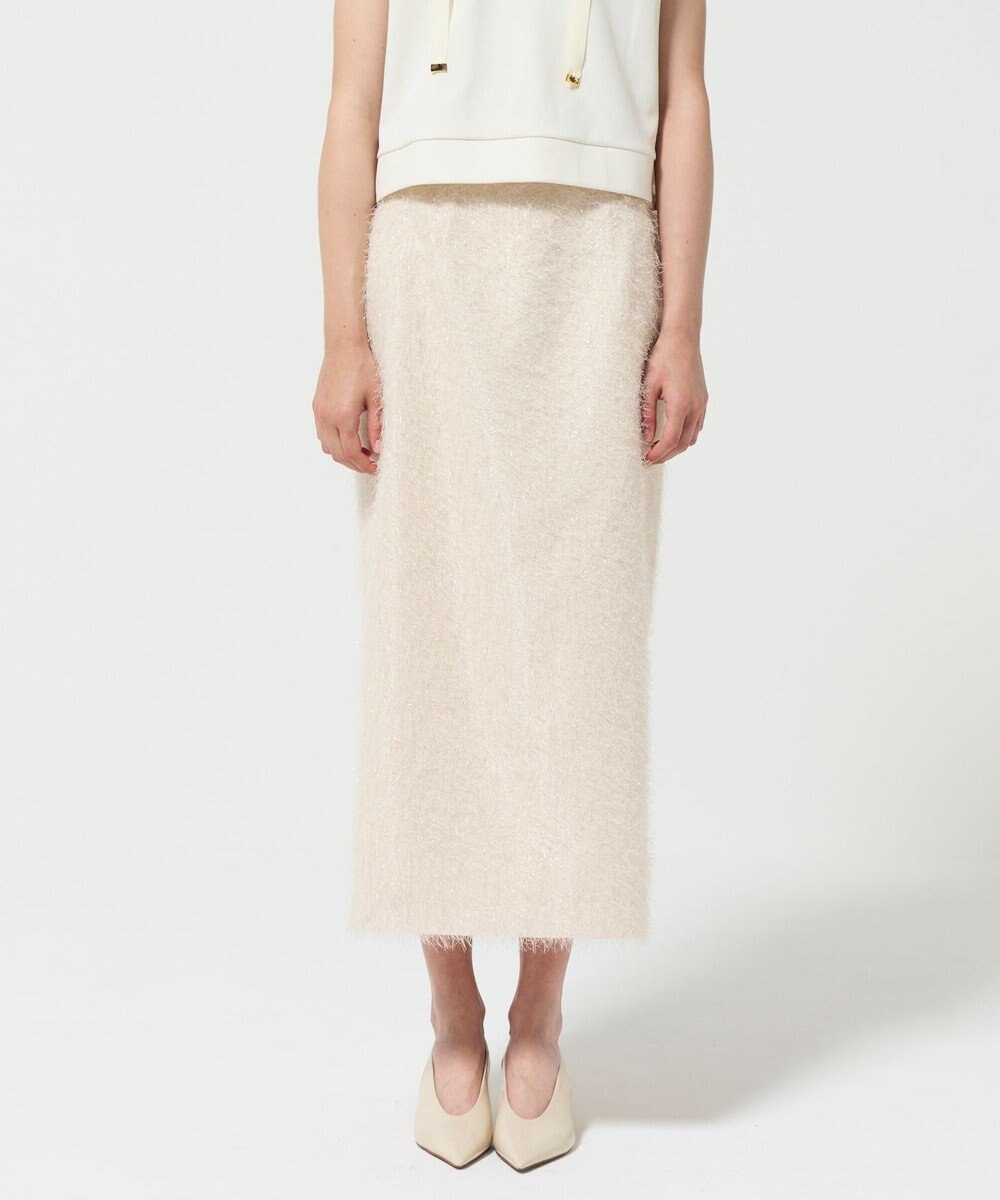 GRACE CONTINENTAL フリンジジャガードタイトスカート 