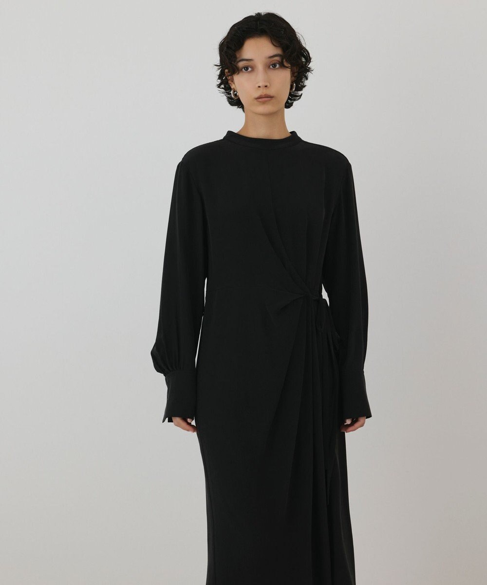 GRACE CONTINENTAL シルクデシンドレープワンピース 