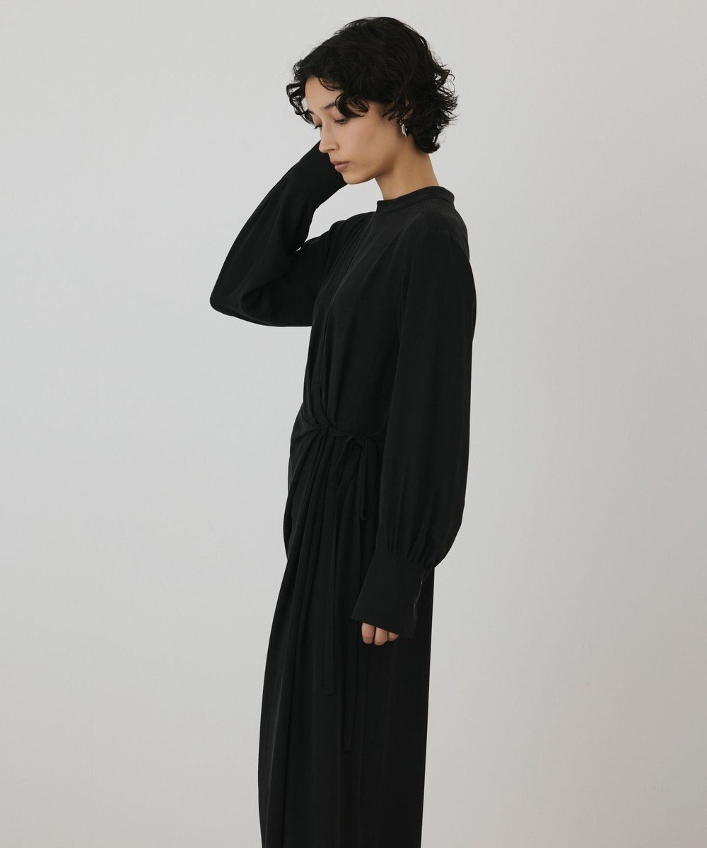 GRACE CONTINENTAL シルクデシンドレープワンピース 