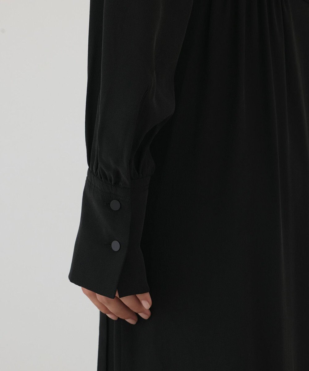GRACE CONTINENTAL シルクデシンドレープワンピース 
