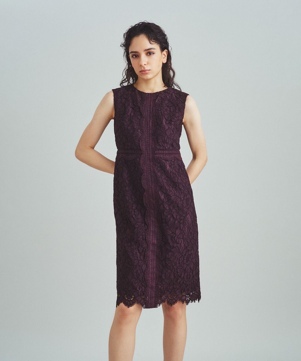 GRACE CONTINENTAL レースタイトドレス