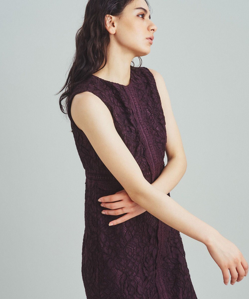 GRACE CONTINENTAL レースタイトドレス