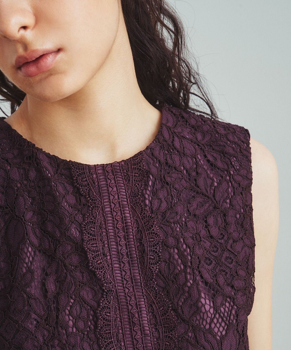 GRACE CONTINENTAL レースタイトドレス 