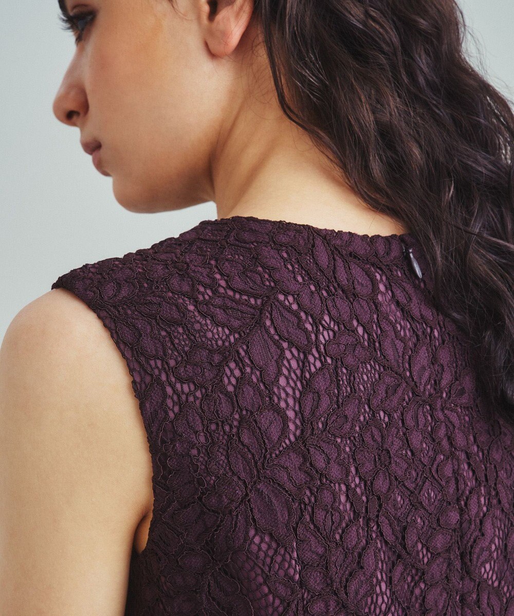 GRACE CONTINENTAL レースタイトドレス