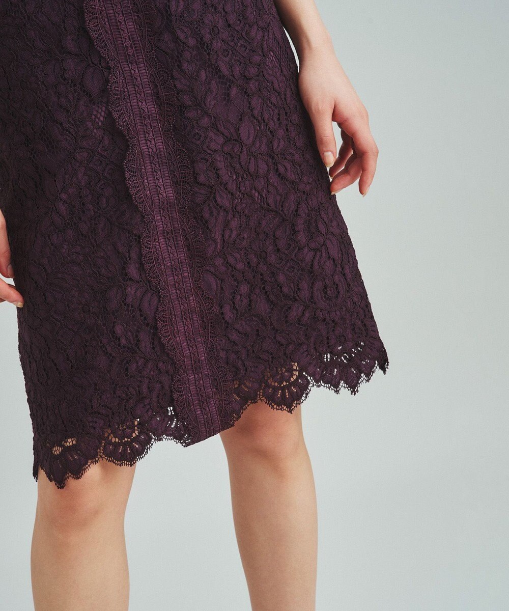 GRACE CONTINENTAL レースタイトドレス 