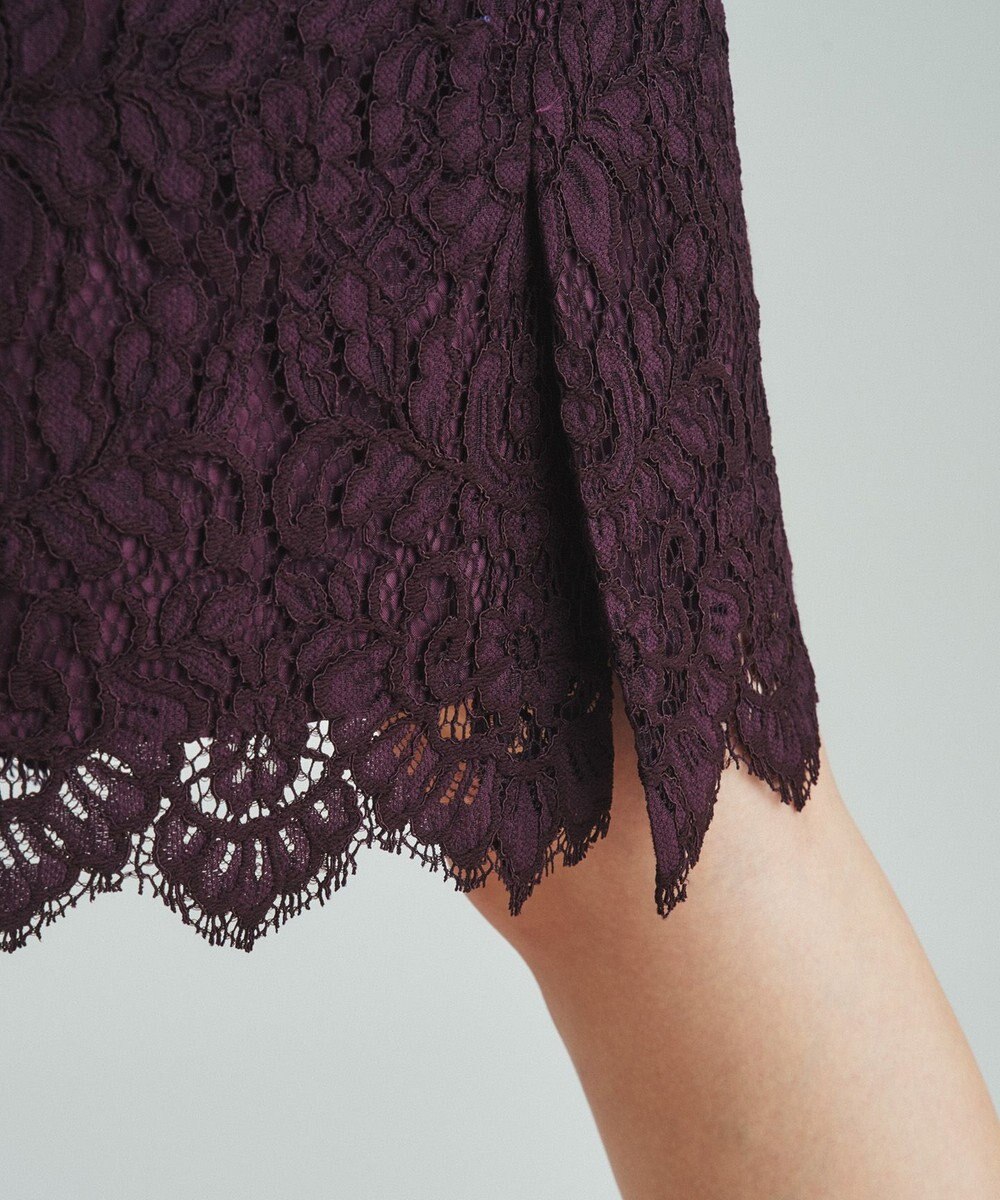 GRACE CONTINENTAL レースタイトドレス