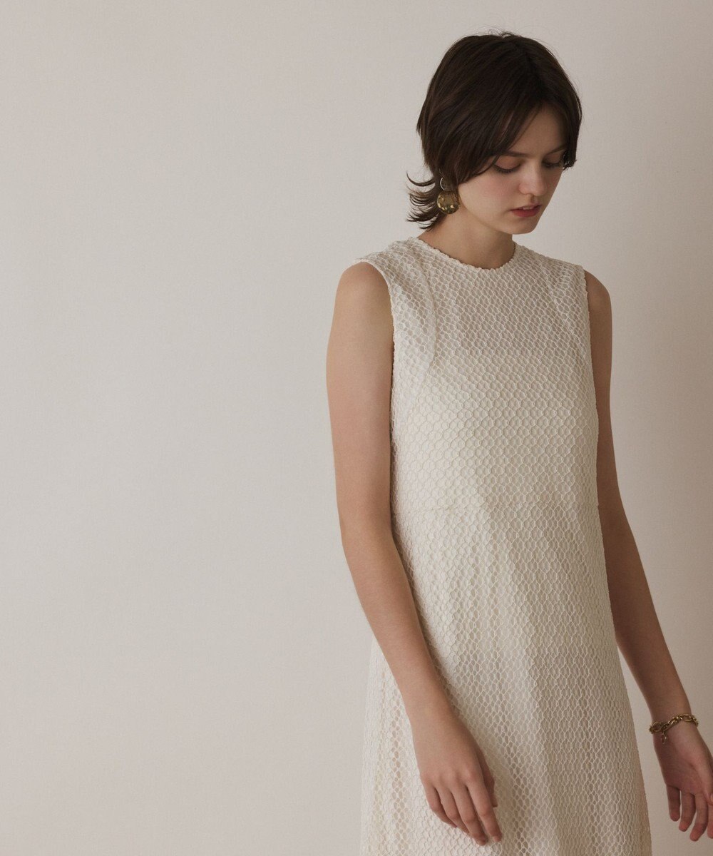 GRACE CONTINENTAL メッシュロングワンピース