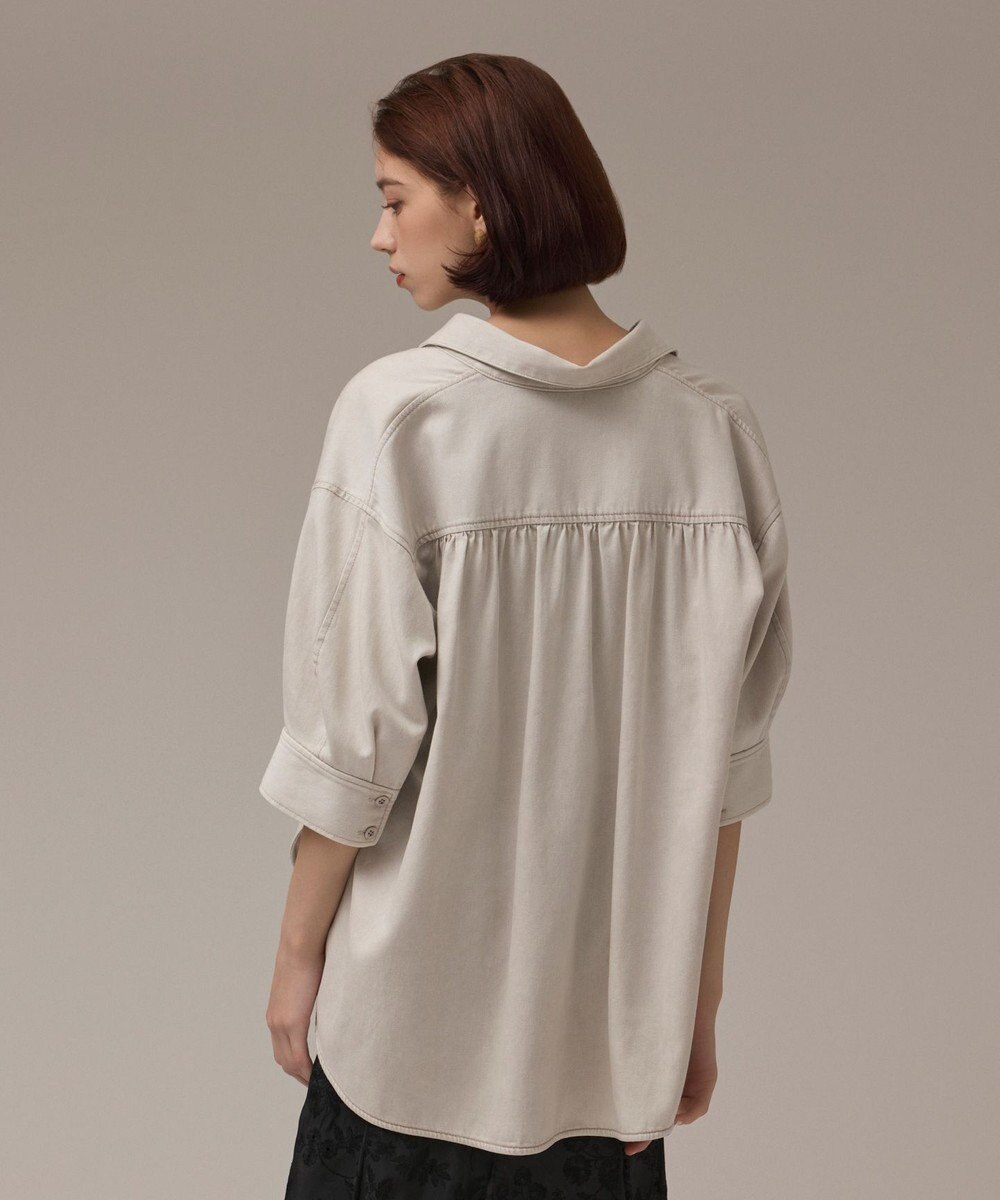 GRACE CONTINENTAL ツイルハーフスリーブシャツ 