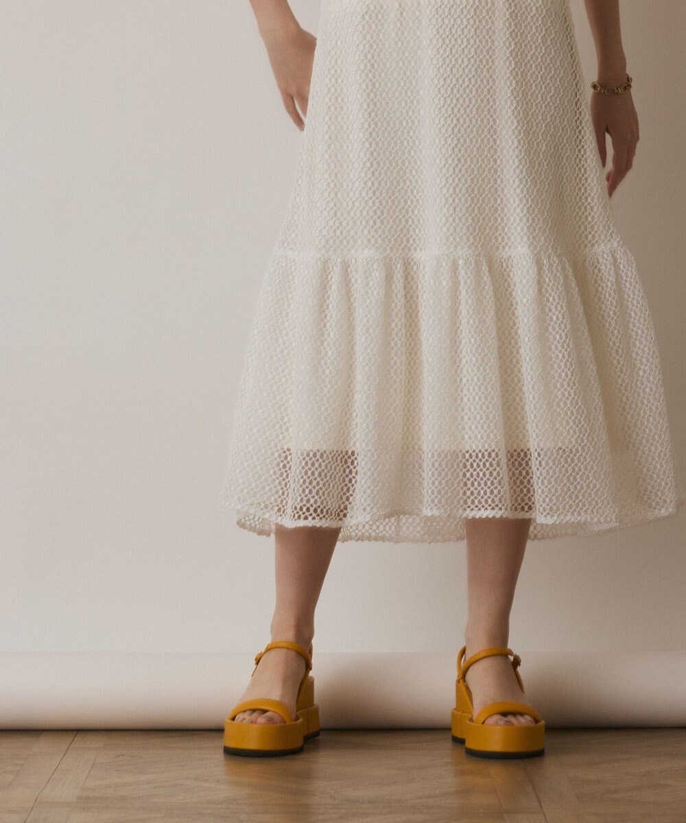 GRACE CONTINENTAL メッシュロングワンピース