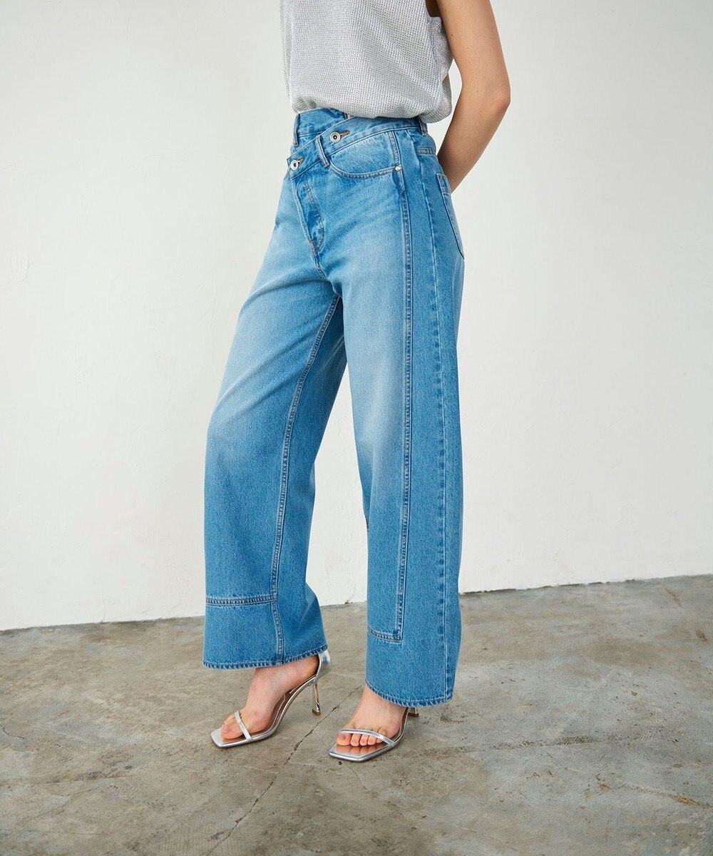 GRACE CONTINENTAL ラップデニムパンツ