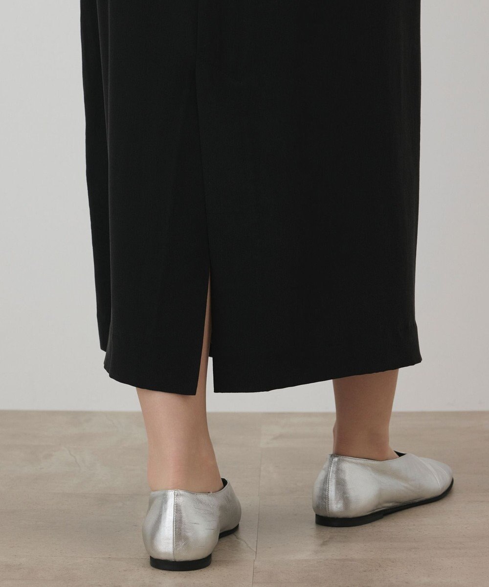 GRACE CONTINENTAL シルクデシンドレープワンピース 