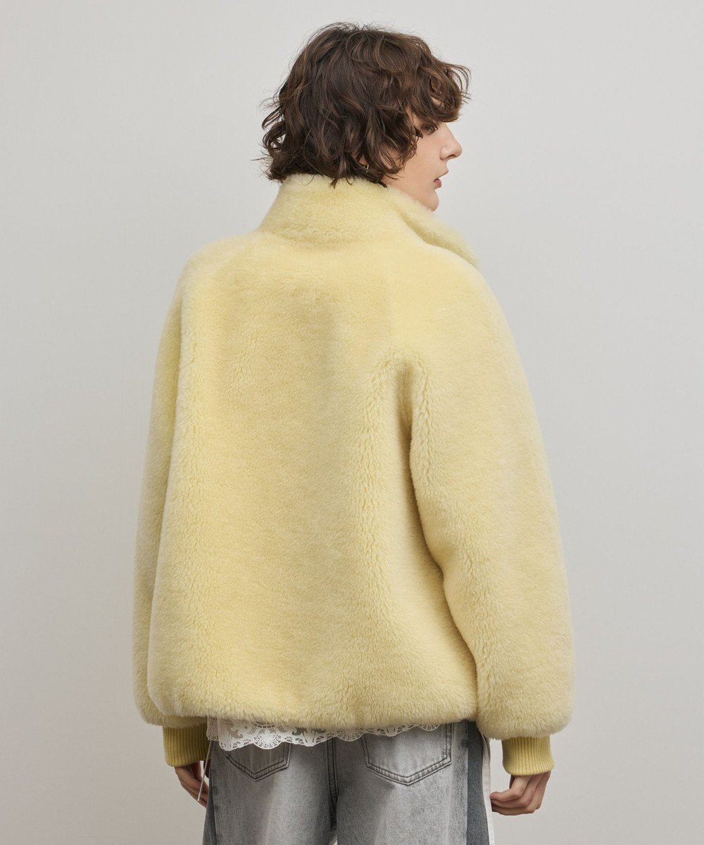 GRACE CONTINENTAL ウールボアスタンドカラージャケット 