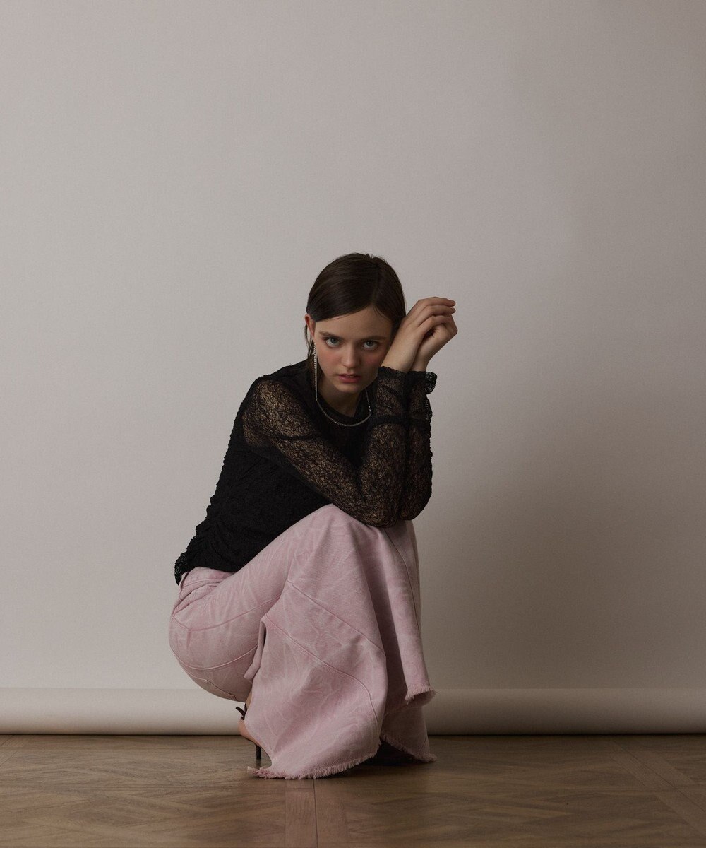 GRACE CONTINENTAL シアーレースカットトップ