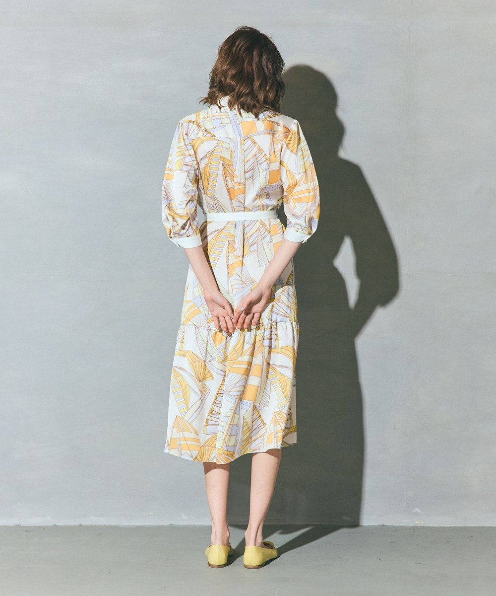 GRACE CONTINENTAL キカヨットプリントワンピース 