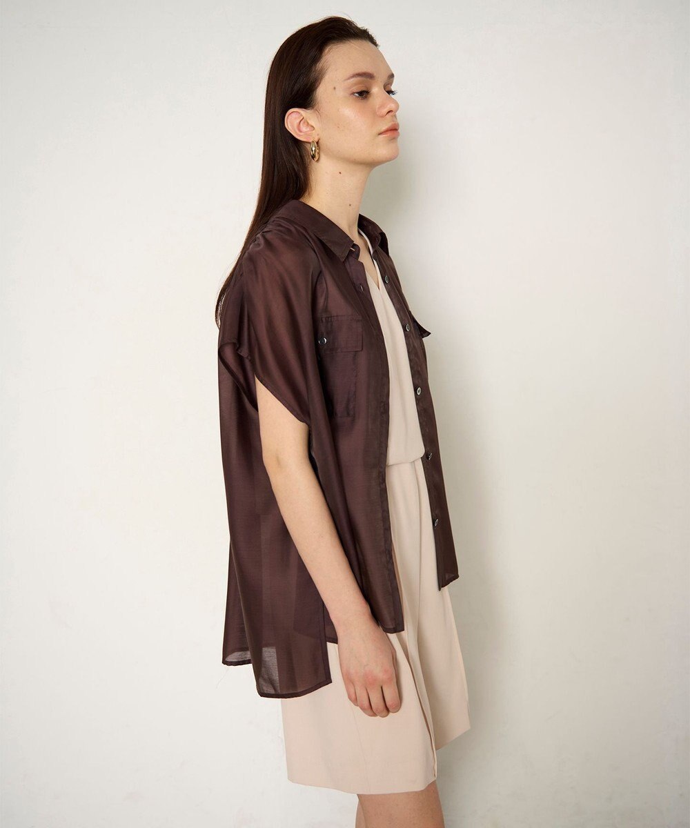 GRACE CONTINENTAL ギャザーシャツ