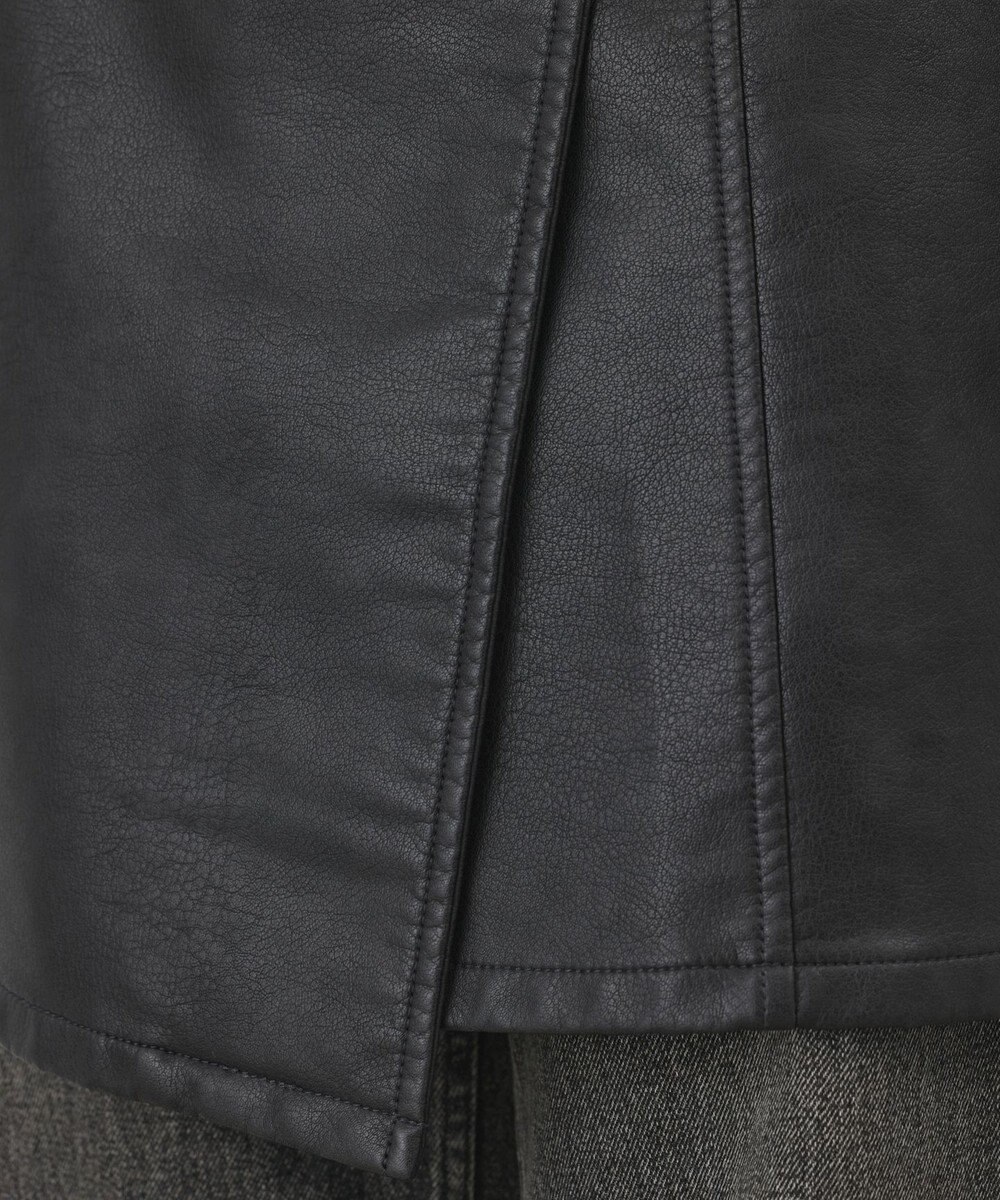 GRACE CONTINENTAL フェイクレザーラップスカート 
