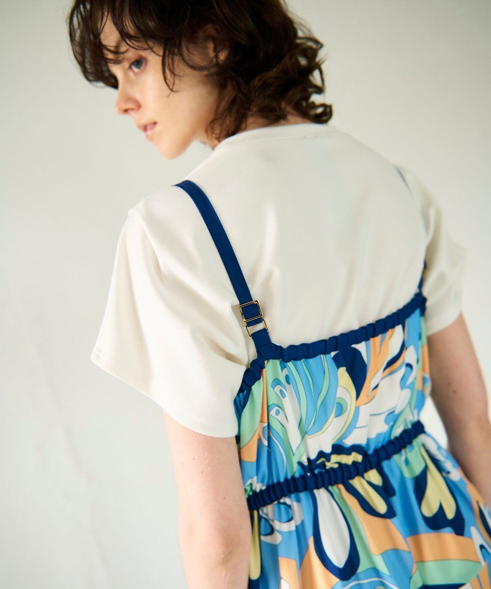 GRACE CONTINENTAL キカバードプリントワンピース 