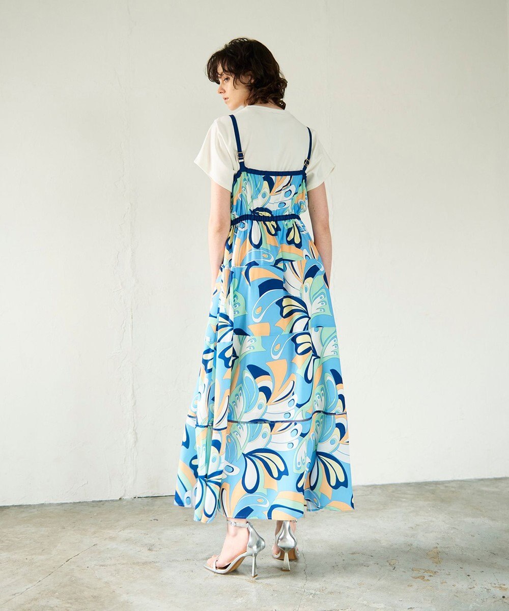 GRACE CONTINENTAL キカバードプリントワンピース