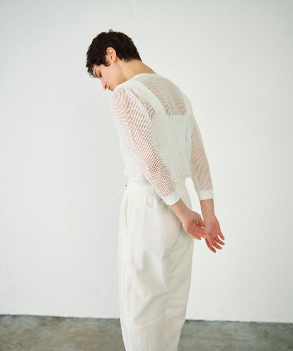 GRACE CONTINENTAL メッシュニットカーディガン 