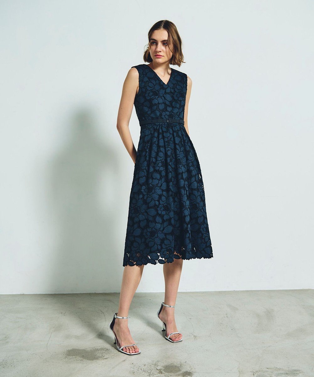 GRACE CONTINENTAL ローズレースドレス 