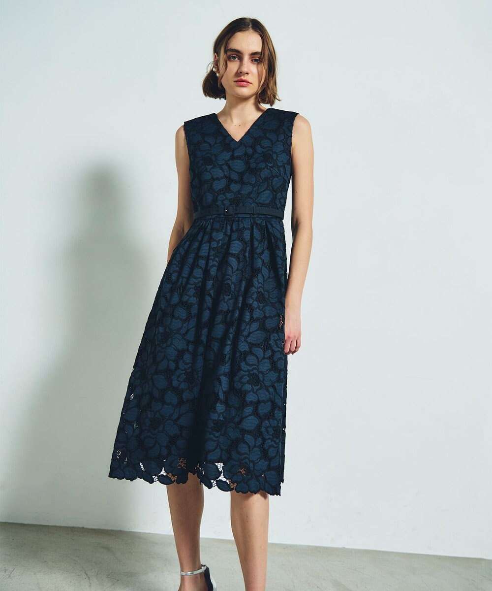 GRACE CONTINENTAL ローズレースドレス 