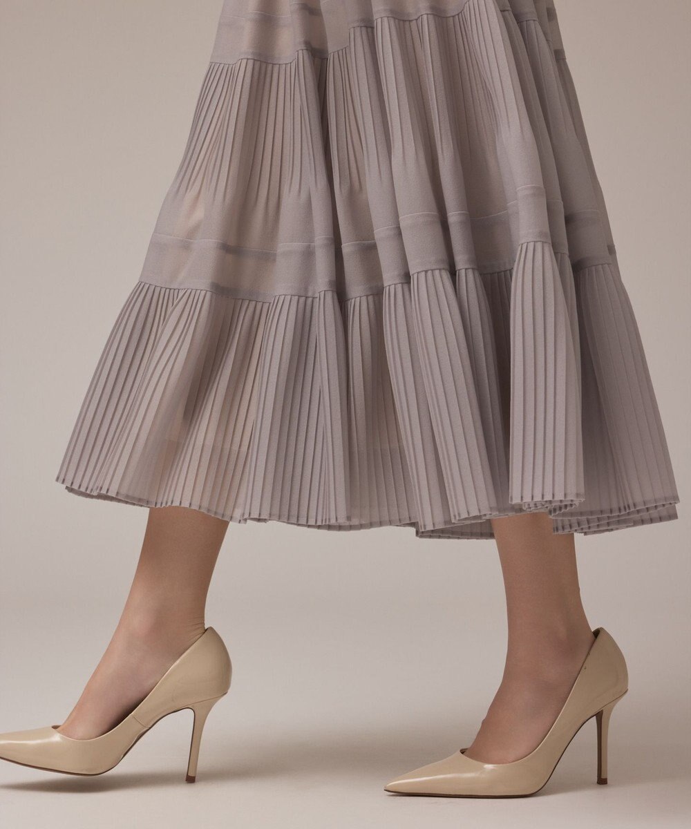 GRACE CONTINENTAL プリーツティアードスカート 