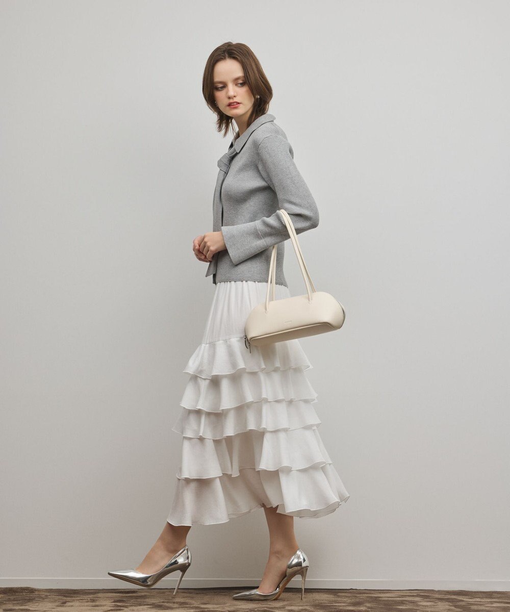 GRACE CONTINENTAL リブシャツニットトップ 