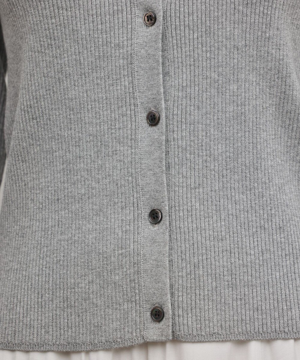 GRACE CONTINENTAL リブシャツニットトップ 