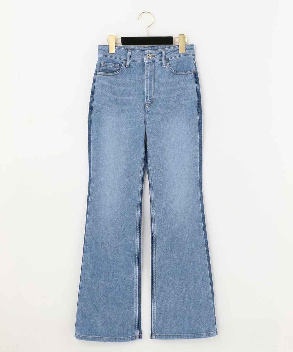 GRACE CONTINENTAL フレア2カラーデニムパンツ インディゴ