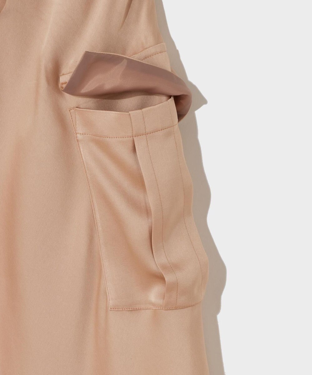 GRACE CONTINENTAL ダブルサテンイージーパンツ