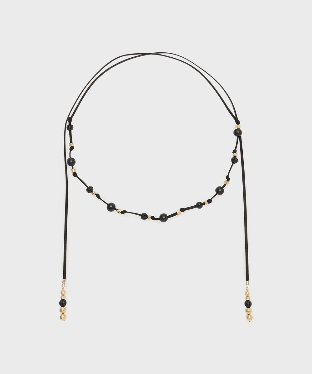 GRACE CONTINENTAL ビーズレザーチョーカー 