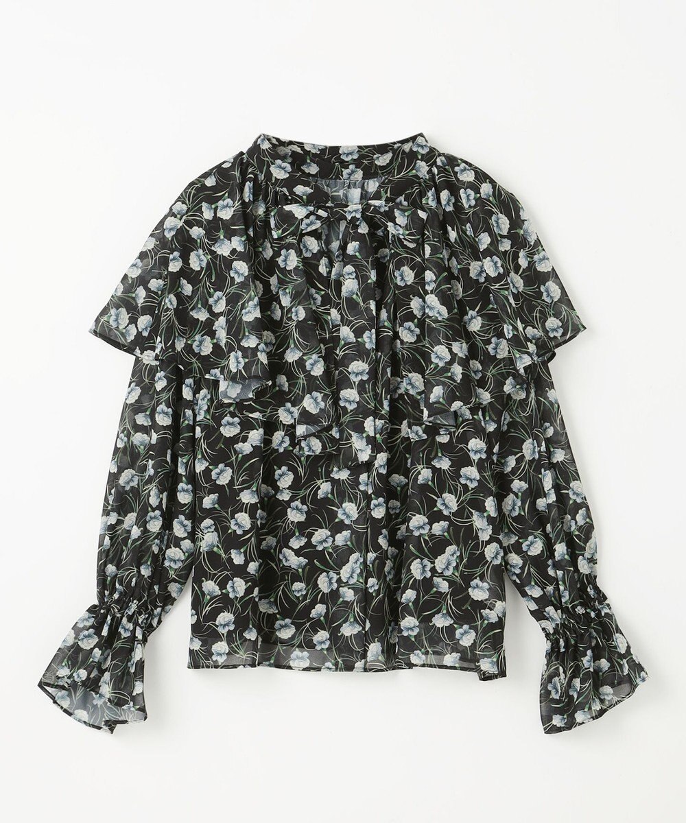 GRACE CONTINENTAL スモールフラワーケープトップ 