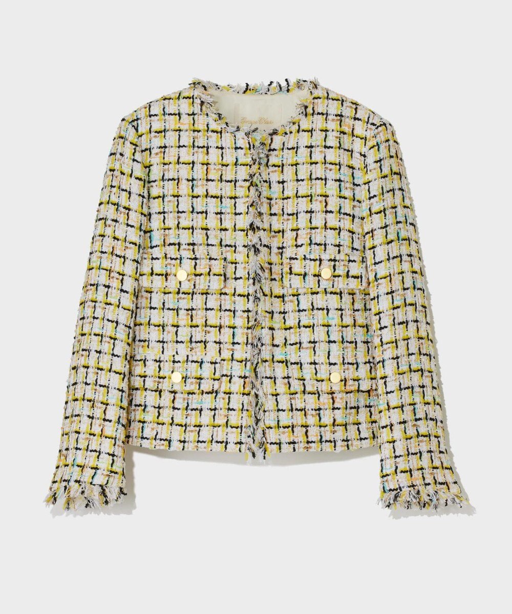 GRACE CONTINENTAL チュールヤーンツイードジャケット 