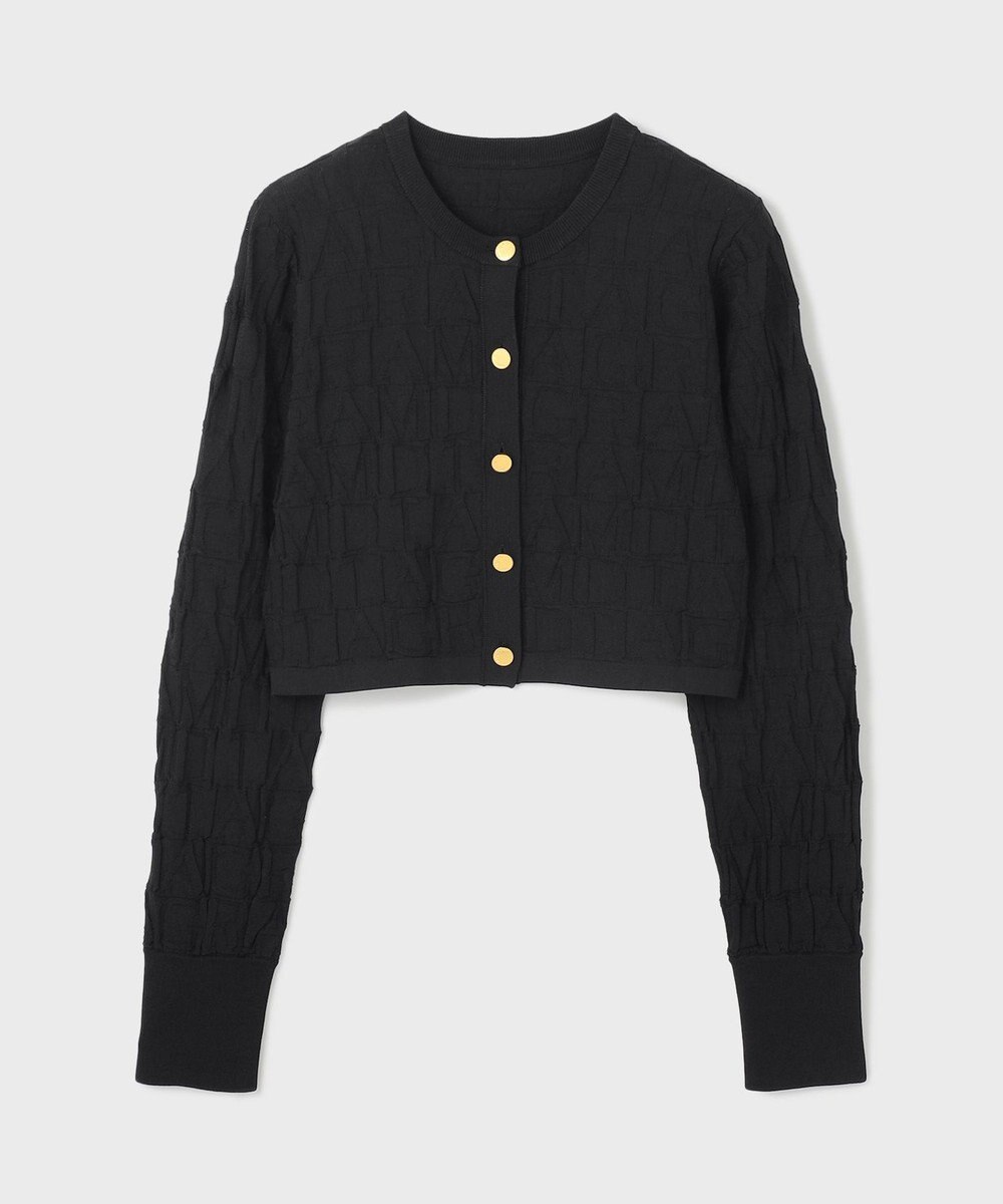 GRACE CONTINENTAL モノグラムニットカーディガン