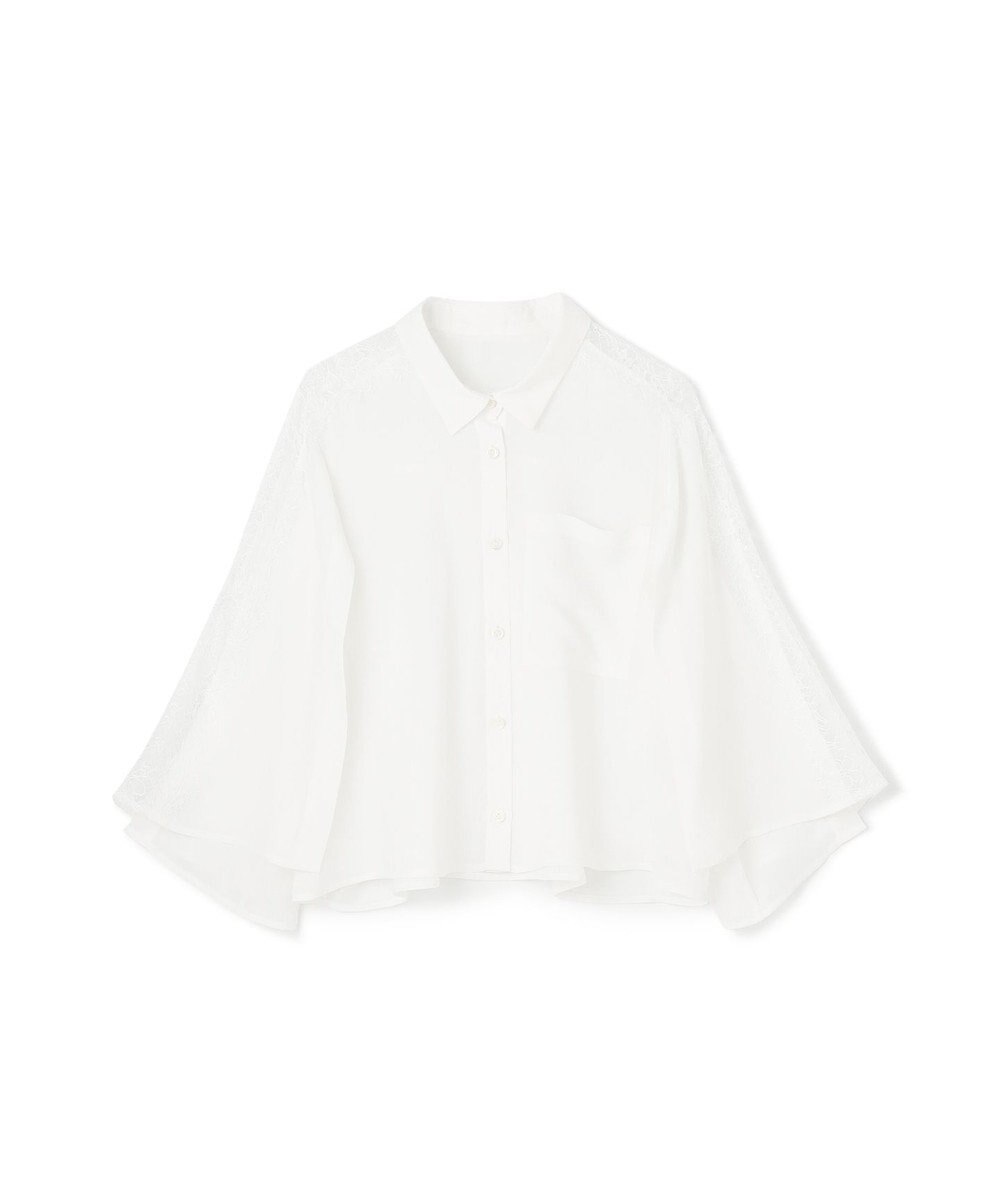 GRACE CONTINENTAL シアーポンチョシャツ 