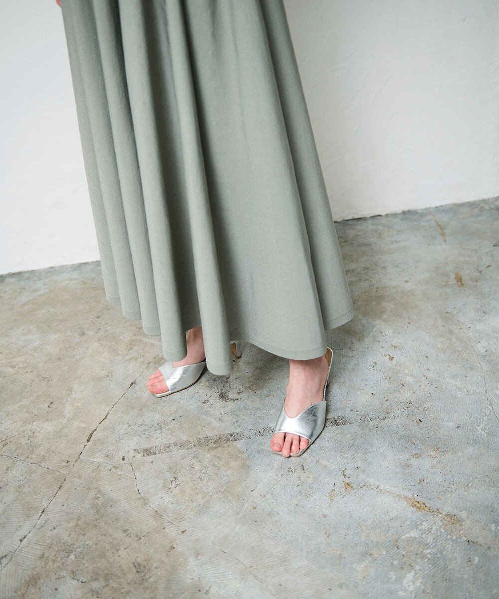 GRACE CONTINENTAL アメスリニットギャザーワンピース 