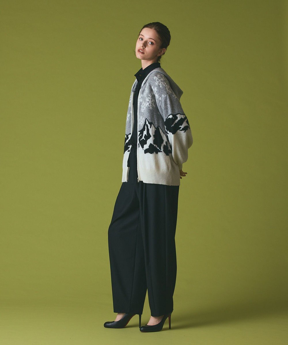 GRACE CONTINENTAL スノージャガードニットフーディ 