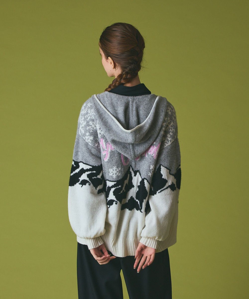 GRACE CONTINENTAL スノージャガードニットフーディ 