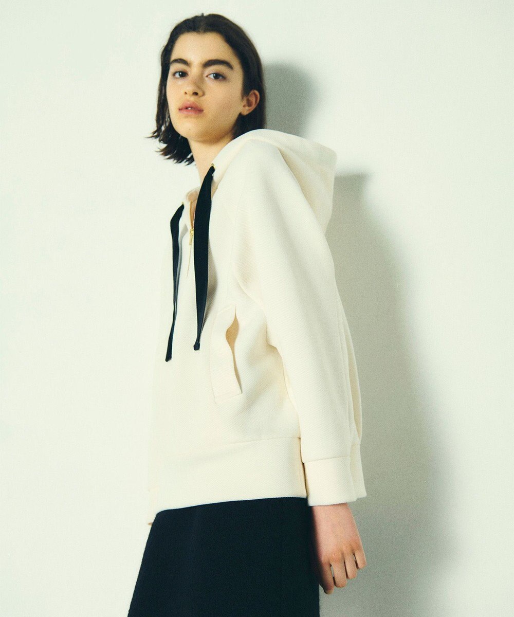 GRACE CONTINENTAL ハーフジップフードトップ 