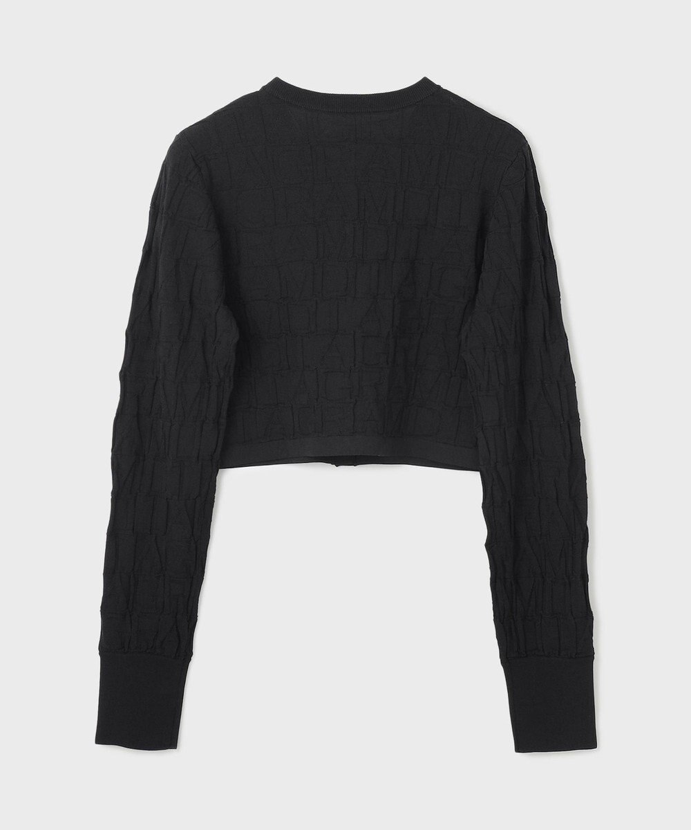 GRACE CONTINENTAL モノグラムニットカーディガン 