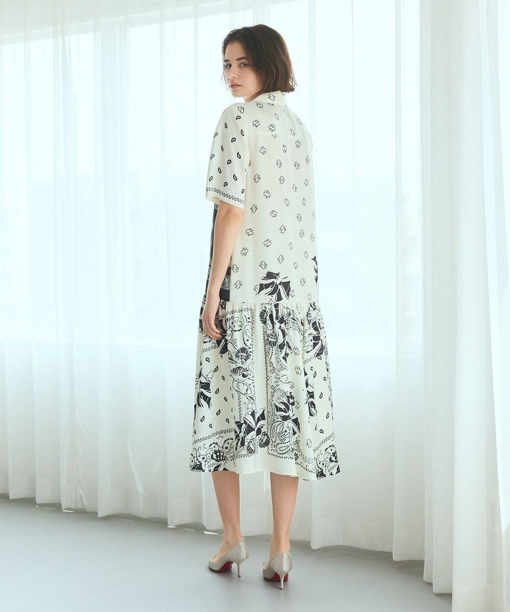 GRACE CONTINENTAL バンダナプリントシャツドレス